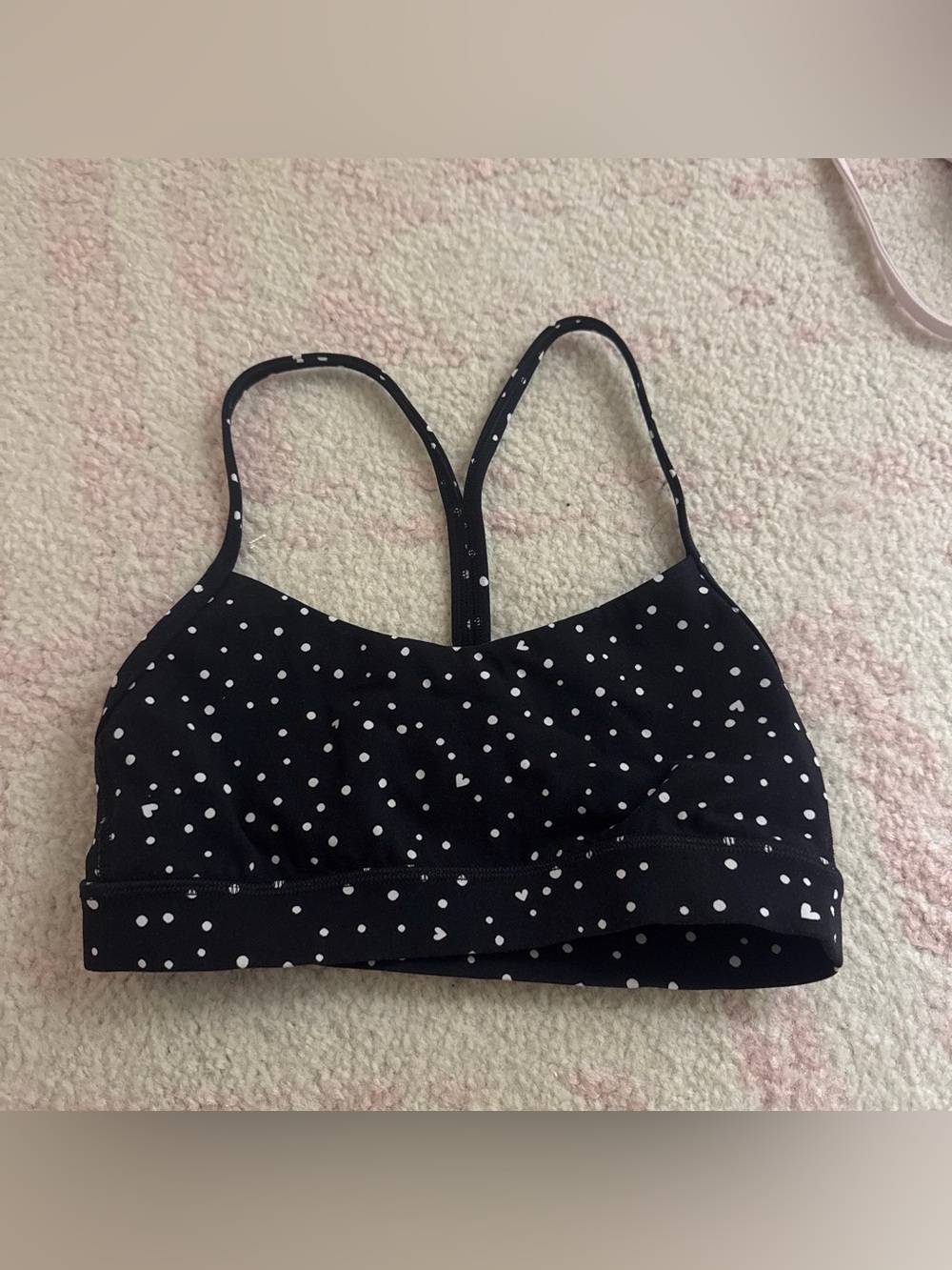 lululemon athletica Black with White Dot Sports Bra